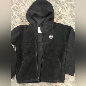 Abercrombie Kids Black Fleece Jacket Size 9/10